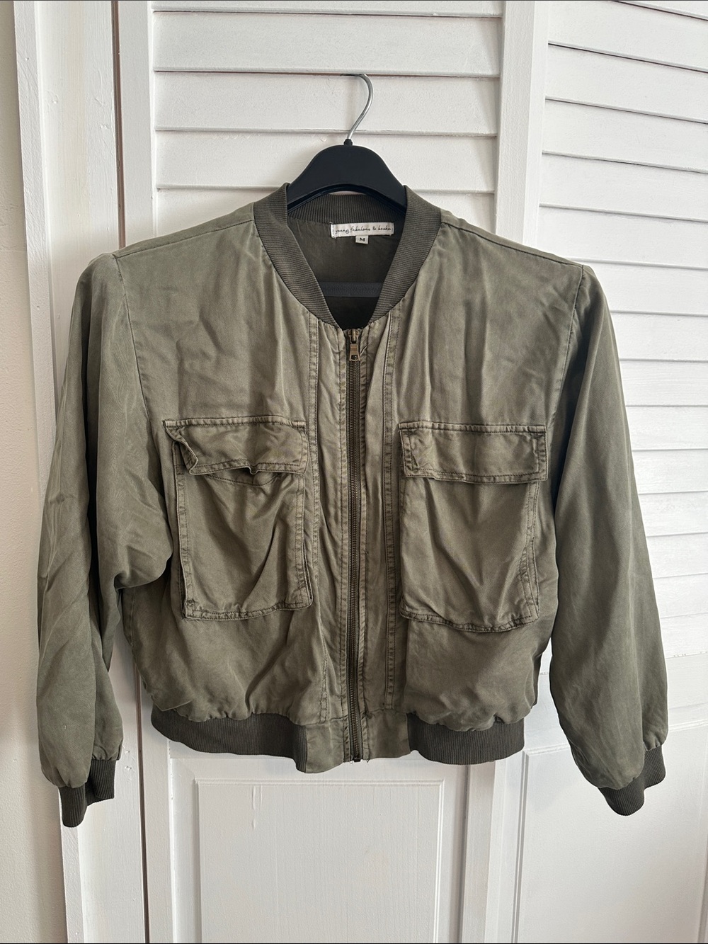 Young Fabulous & Broke Olive Bomber Jacket